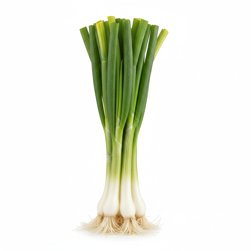Fresh bunch of green onions