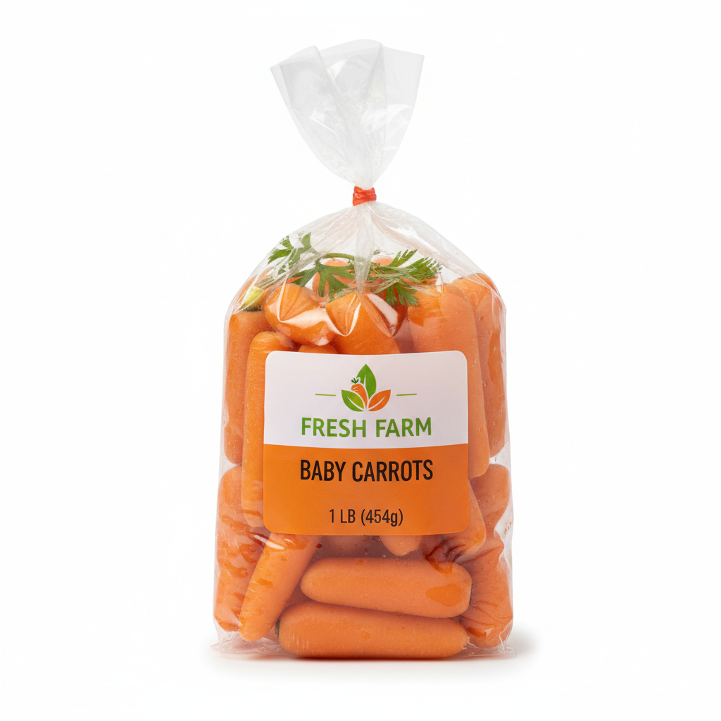 1lb bag of fresh baby carrots