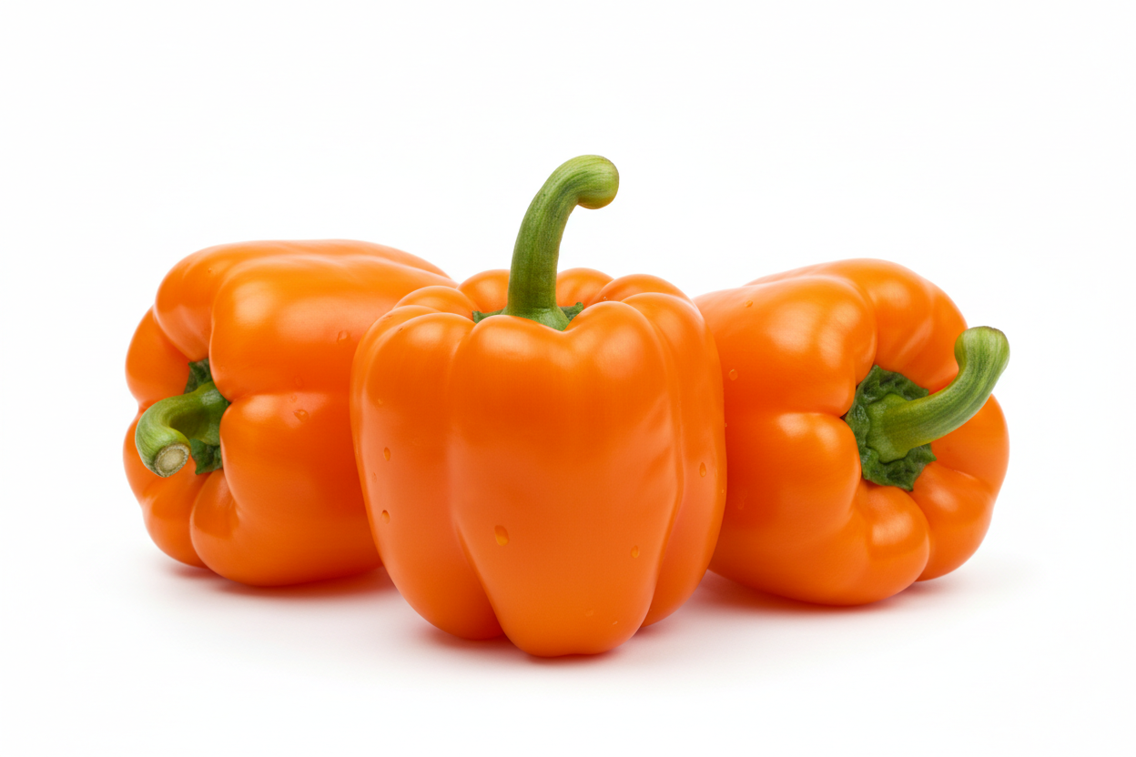 Fresh Orange Bell Peppers