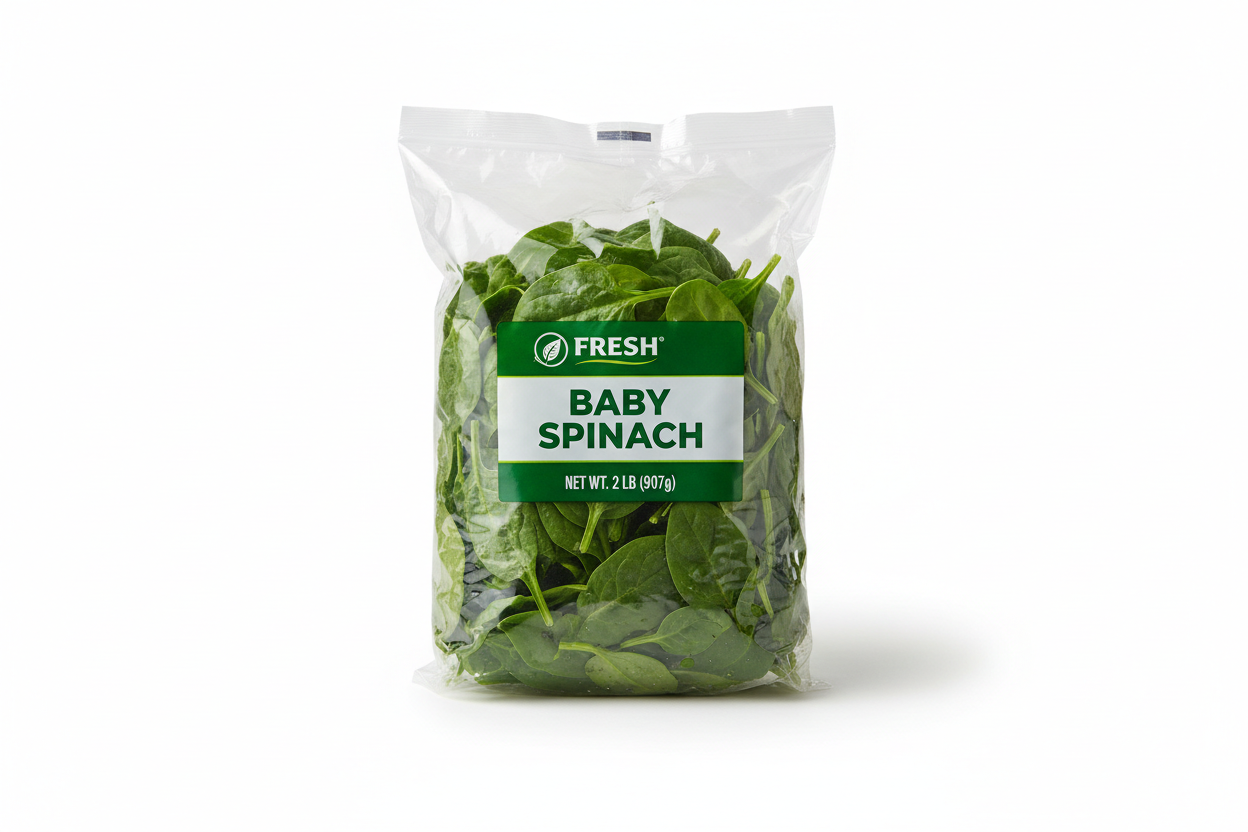 2LBS BAG - Baby Spinach