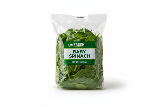 2LBS BAG - Baby Spinach